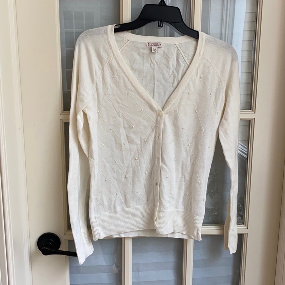 Cream cardigan